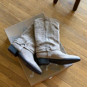 Free People Rodeo Riding Tan Western Heeled Boots
